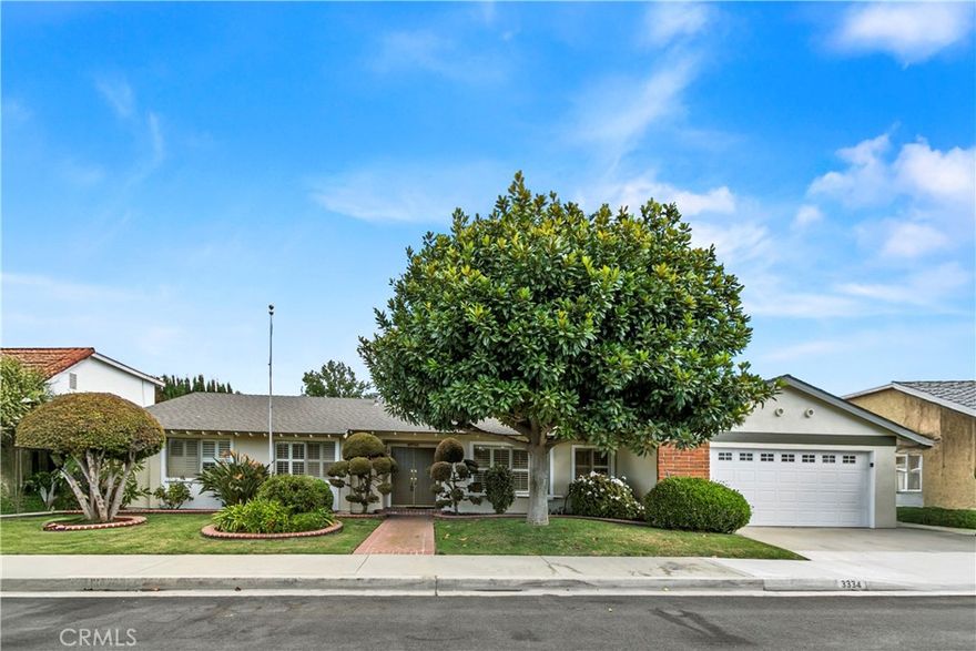 Fantastic purchase opportunity on this spacious, classic California ranch single story 3 br 2 ba home on a quiet, tree-lined street across from the master planned green space "34th St Greenbelt" featuring grass, trees & trails for walking and access to the LA river at the corner (river stretches from the mountains to the ocean). Great curb appeal with mature green landscape, composition roof, fresh interior two tone painting, brick hardscape leading to double door entry, tile floors at entry, spacious living room with fireplace and sliding glass doors leading to backyard, abundance of natural light in living areas, vaulted ceilings, formal dining area with built-in cabinets, separate family room with ceiling fan, plantation shutters throughout for light control and privacy, kitchen with ample cabinets & solar tube, pantry and eating area, primary bedroom with walk-in closet, nice size bedrooms, forced air heating and central air conditioning, covered patio area in backyard for year around entertaining, 2 car attached direct access garage with automatic overhead door opener & built in shelves for additional storage, multiple mature fruit trees (lemon, persimmon, apple, Kalamansi, and tangerine), large backyard with limitless possibilities and recently repaved street. Location convenient to schools, shopping, restaurants and freeways. Don't miss out!