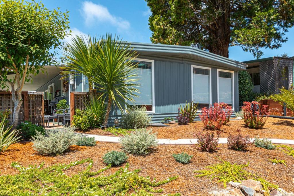 Welcome to this charming 2-bedroom, 1.5 bathroom 1344 SF double wide. 55+community in Aptos. A residence owned park in a desirable Aptos location. This residence offers a comfortable 1,344 square feet of living space, open and bright. Kitchen is updated, lots of cabinet space with a breakfast bar. Enjoy relaxation and comfort in the separate family room, all the rooms are filled with natural light, updated blinds and flooring. Sunshine and trails to enjoy for all residences complete with a pool, community clubhouse and much more. Great location!