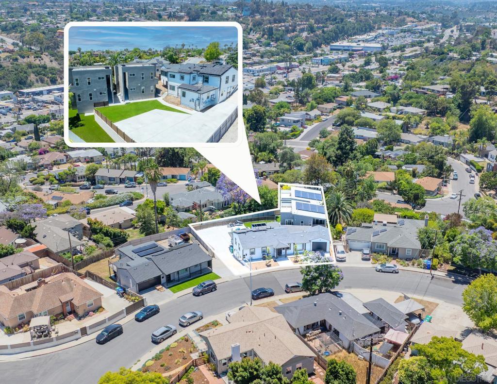 We are proud to present 6283 Lorca Drive, a newly remodeled multifamily complex located in the heart of San Diego, California. Fully renovated in 2024, this high-quality asset consists of six units, including four (4) spacious two-bedroom/two-bathroom units (738 SF each), one (1) three-bedroom/two-bathroom unit (1,260 SF), and one (1) five-bedroom/three-bathroom single-family residence totaling 1,940 SF. This pride-of-ownership property showcases a thoughtfully executed renovation with no expense spared. Each unit is crafted to offer an abundance of natural light, complemented by luxury finishes such as recessed LED lighting, designer ceiling fans, premium entryways and flooring, quartz countertops, custom tile backsplashes, and stylish bathroom designs. Residents enjoy in-unit laundry, full appliance packages, generous closet space, and efficient ductless split HVAC systems. Select units offer private patios and elevated ceilings for added comfort and appeal. Strategically located in Rolando Village, one of San Diego’s most sought-after mid-city neighborhoods, the property provides residents with a unique blend of suburban tranquility and urban accessibility. The area is known for its quiet, winding streets, vibrant small business district, and strong sense of community. Residents benefit from walkable access to local dining, retail, and entertainment options, while being just minutes from San Diego State University, Mission Valley, Downtown San Diego, and area beaches. Rolando Village is part of the College Area Business District, a growing hub that supports the thriving