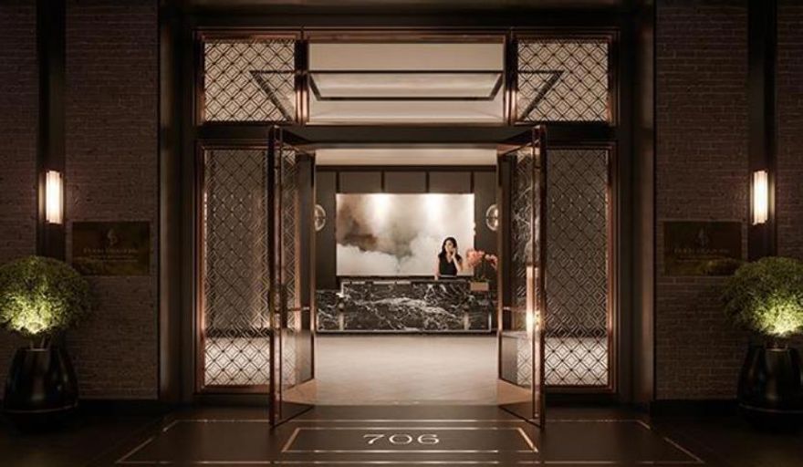 Rising above the city on the 16th floor of the prestigious Four Seasons Private Residences, Unit 16B offers 2,911 sq ft of thoughtfully designed living space with sweeping southeastern views of the San Francisco skyline. A formal entry leads to an expansive great room with floor-to-ceiling windows that flood the interiors with natural light. The open layout is ideal for both refined entertaining and daily living, flowing seamlessly into a designer kitchen with top-tier appliances, Poggenpohl cabinetry, and honed Calacatta Oro marble countertops. Designed by Handel Architects, the home features 3 spacious bedrooms, each with en suite bath and ample storage. The primary suite evokes a private spa with honed Blue de Savoie French marble floors, soft gray Poggenpohl cabinetry, and Statuario marble surfaces. Residents enjoy world-class Four Seasons amenities, including a Club Lounge with bar and private dining, outdoor entertainment terrace, fitness center, golf simulator, game room, library, and a dedicated Club Attendant. A rare opportunity to experience the height of luxury and comfort in the heart of San Francisco.