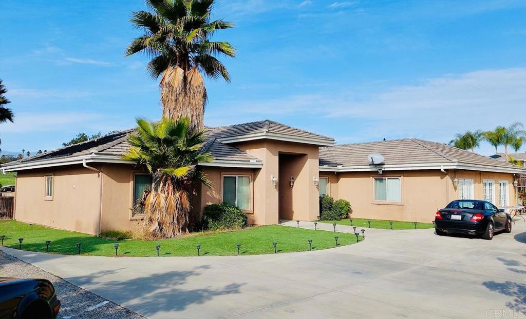 Open house 8/9/25, 11 to 2pm and 8/10/25 from 1pm to 4pm. Owner will be taking all offers from the first 2 open house weekends and then making a decision. Priced to sell! Great opportunity to live in beautiful Fallbrook!!! A single story, 4 BR, 3.5 Baths located at the end of a private cul-de-sac. Follow the long driveway that leads you through the 1.34 acres up to your new home. The interior offers a beautiful kitchen with its granite counter tops and stainless steel appliances. Hardwood and Marble floors throughout. The heated pool and spa are the perfect remedy after a long day. This property allows horses, large animals and poultry. And I can't wait until you see the remodel that was made to the garage ! It's 960 sqft has been turned into a game room/Jr. ADU/with shower and kitchenette. /unpermitted.