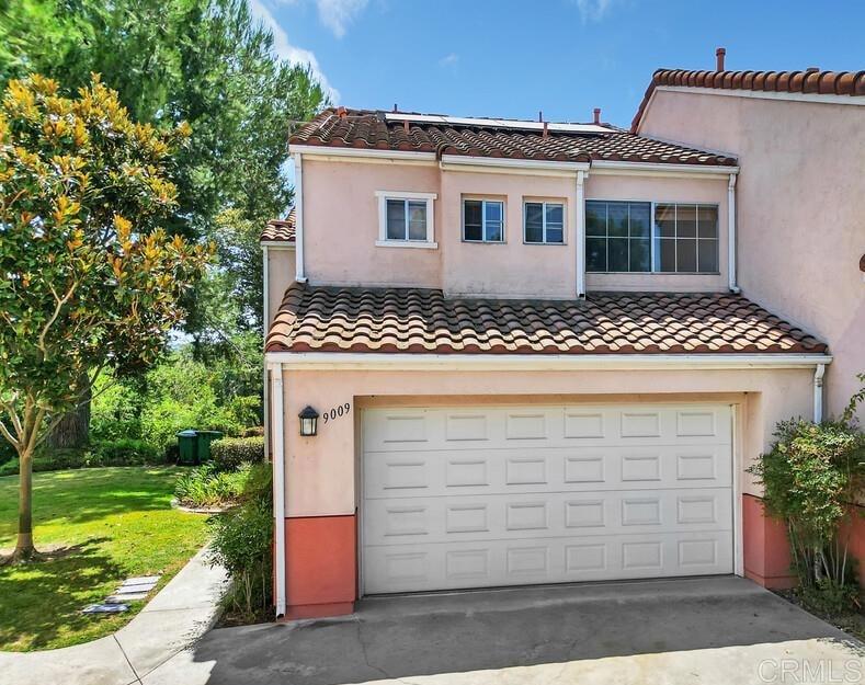 Looking for an affordable home with lots of upside potential? This home has good bones but could use a little cosmetic updating and contemporary touches, as the price reflects. Conveniently located close to all of the amenities Santee has to offer! Just a short walk to Santee Lakes, the Carlton Oaks golf course, and to restaurants at Carlton Oaks Plaza. The downstairs living space and kitchen flow conveniently into the backyard to take advantage of Santee's great climate. The two bedrooms are located upstairs, each with its own bathroom. The Solar agreement is easily transferable, there's a newer water heater, and HVAC unit in the attached 2 car garage.