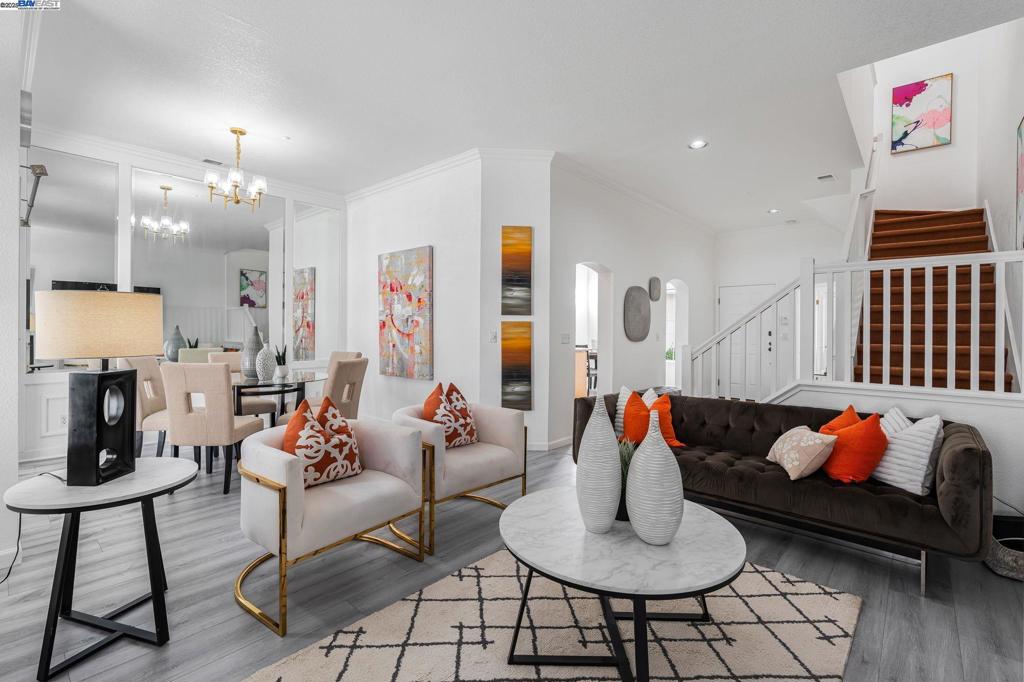 LUXURY UPGRADES, HIGHLY RENOVATED, PRIME LOCATION, LARGE SQUARE FOOT, PRIVATE WALKWAY, MOVE-IN READY! Discover this NORTH EAST facing townhome with a PRIVATE walkway and entrance that feels like a single-family home in the highly sought-after Verona community of Pleasanton. Perfectly situated within walking distance to TOP-RATED Pleasanton schools, this 3-BR, 2.5-BATH, 1,761 sq. ft. beauty offers both comfort and convenience. Step inside to an OPEN, SUN-FILLED floor plan with fresh updates throughout. Enjoy modern bathrooms with LUXURY FIXTURES, MARBLE SHOWER panel, WALK-IN SHOWERS, and LED vanity lighting. The home also features NEW PAINT, NEW FLOORING, a NAVIEN TANKLESS water heater, WHOLE HOUSE WATER SOFTENER with scale remover, and NEW APPLIANCES. Relax or entertain in your private backyard oasis with RAISED GARDEN BEDS—perfect for the green thumb in the family. This one checks every box: style, comfort, location, and upgrades galore—all priced to sell. Don’t miss your chance to call this one home!