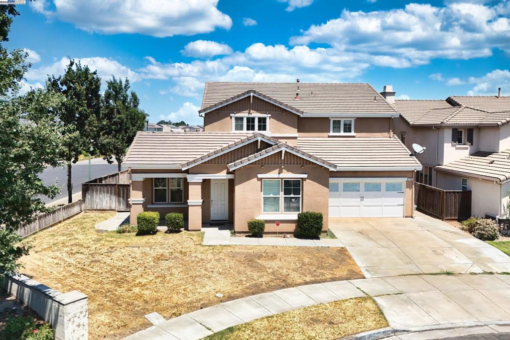 Don’t miss your chance to own this stunning home at the end of a quiet cul-de-sac in the highly sought-after Stanford Crossing community! Step inside to a bright and spacious layout, thoughtfully designed for modern living. The home includes flexible spaces such as a downstairs suite ideal for multigenerational living or a private home office. The open-concept kitchen features granite countertops, stainless steel appliances, refinished cabinets, and a cozy breakfast nook. Tile flooring runs throughout the main level, with sliding glass doors that open to both a front courtyard and a low-maintenance backyard, perfect for indoor-outdoor living. Located just minutes from parks, restaurants, and shopping, with easy access to I-5 for commuting to the Bay Area or Sacramento.