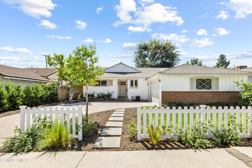 Amazing location on one of the Bird House streets that Architect W.M. Mellenthin designed. Located on a flat charming cul-de-sac with its own lush grassy private backyard. If you do want to venture out you have a private gate with direct access to the most amazing park- Sherman Oaks Van Nuys Park.This single story 1,554 sq. ft. home has been recently remodeled with luxury and style in mind. Marble, herringbone tile, Zia tiles and engineered hardwood floors are just a few of the materials chosen.The open floor plan has a large living area with a fireplace and views of the back patio fire pit seating area. The pergola offers charm and more seating potential. All part of the grassy yard with the cutest storage barn.The well designed 3 bedrooms all have custom closets with a primary ensuite bathroom to die for.The attached two car garage has an abundance of storage and direct access to the side yard.Wonderful location, Charming curb appeal and beautiful remodeling make this a special home.