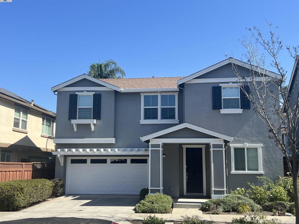 This is a beautiful two story home in private community. Pride of ownership! Featuring 3 bedrooms with a loft and 2 full bathrooms upstairs, 0.5 bath downstairs. You may be able to convert that loft into a 4th bedroom? keep it an office or keep it as a family room?. Guest bathroom upstairs has been completely and beautifully remodeled. Huge master bedroom and huge master bath, walk in closet. Laundry room upstairs with newer appliances included. Newly fresh interior and exterior paint throughout the whole house. Attached two car garage. Two bedrooms have carpet and master bed and rest of the house engineered floors downstairs. Kitchen granite countertops and newer Kitchen Aid stainless steel appliances included. Newer built-ins in living room included. Dual pane windows. New light fixtures and AC system installed in 2023. In the yard, new landscaping, new fence and new deck roof, newer water fall fountain, pump was also recently installed. This property has one of the largest lots in community featuring 3,756 square feet, nice and bigger back yard for your kids to play and family barbecues and gatherings to enjoy!