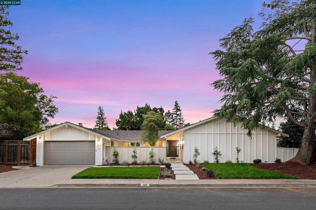 NORTHGATE NEW TO MARKET! Fully renovated 4BD/2.5BA SINGLE STORY on 0.25-acre lot with designer finishes throughout. Dramatic living room with vaulted ceiling, gas fireplace, and poolside view opens seamlessly to the expansive new kitchen. The kitchen features porcelain counters, natural white oak cabinetry, a large island with seating, new stainless appliances, and dining nook with courtyard view. The family room includes a gas fireplace, with custom tile, and slider to backyard. Luxurious primary suite with pool access and spa-inspired bath. All new secondary baths with quartz and custom tile. Oak hardwood floors, indoor laundry with half bath, modern entry, and gated courtyard, perfect for morning coffee or evening entertaining. Backyard includes a pool, patio, pergola and lawn/play area. Walk/bike to Northgate schools, swim clubs and shopping.
