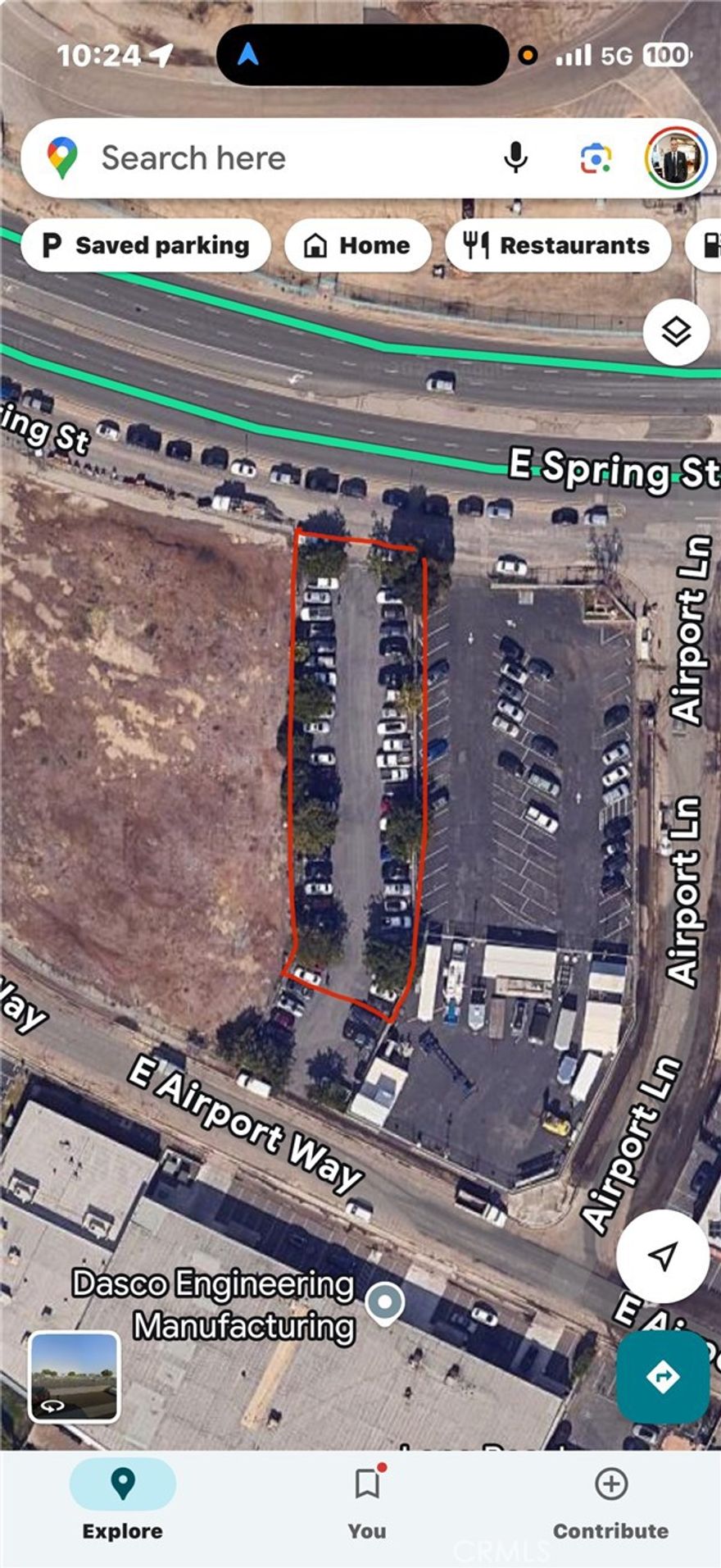Paved property used as a parking lot for storage of overflow vehicles especially for car rental company servicing Long Beach Airport. You can enter the property either from Spring Street or Airport Way.  Property is located adjacent to the San Diego Freeway.  Lot size approximately 14,750 square feet. Monthly rental at $3,000.00