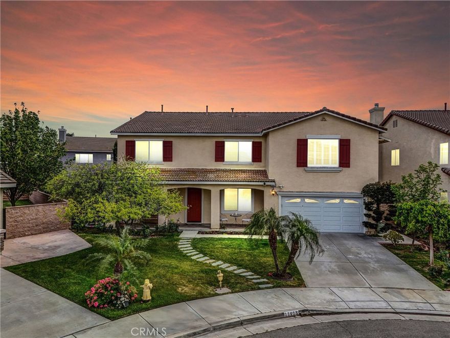 Welcome to 11913 Solitare Ct. A Beautifully Maintained 6 Bedroom home in the heart of Jurupa Valley. Proudly owned by its original owners since construction, this exceptional 6 bedroom, 4 bathroom home is nestled in the highly desirable community of Jurupa Valley—with no HOA. Combining thoughtful design, quality upgrades, and true pride of ownership, this residence offers an ideal layout for modern living and entertaining.
Step inside to a spacious and inviting living area featuring elegant hardwood flooring, a cozy fireplace. The open-concept kitchen is a chef’s dream, complete with granite countertops, stainless steel appliances, a walk-in pantry, and extensive cabinetry, all flowing seamlessly into the dining area perfect for hosting family and friends. The spacious primary suite is a private retreat, highlighted by its own fireplace, a generous walk-in closet, and a spa-inspired en-suite bathroom with dual vanities, a soaking tub, and a separate shower. With a total of six bedrooms, including one conveniently located on the first floor next to a full bath, this home offers comfort and flexibility for guests, multigenerational living, or a home office setup.
Upstairs, you’ll find a large bonus room ideal for a home theater, game room, or additional lounge space. A dedicated laundry room is located on the first floor for added convenience, and the attached garage accommodates up to three cars. Step outside to your private garden retreat, where a collection of unique fruit trees, such as the fragrant Loquat, the sweet and tangy Concord grape, pomagranate, guava and the colorful Jujube plus many more, create a vibrant and exotic landscape. These rare fruit trees not only add beauty and charm to the backyard but also offer delicious, homegrown produce. The well maintained garden beds are perfect for cultivating your own vegetables and herbs, making this an ideal space for garden enthusiasts. Surrounded by lush greenery and low-maintenance landscaping, this serene backyard provides a peaceful escape, perfect for relaxation, outdoor gatherings, or simply enjoying the natural beauty of your surroundings. Ideally located near top rated schools, shopping, restaurants, hiking trails, and entertainment with easy access to major freeways. 11913 Solitare Ct is more than a home, it's a lifestyle.