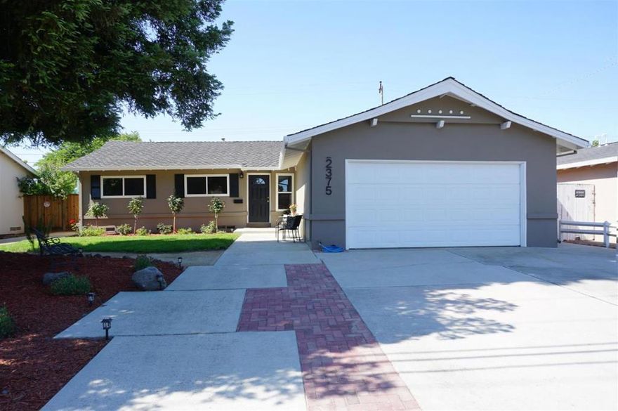 Beautifully Renovated Ranch-Style Home in the Heart of Santa Clara  Welcome to one of Santa Clara's finest single-family homes, situated in the heart of Santa Clara.  Fully renovated and professionally landscaped for modern comfort and timeless charm. This move-in-ready 3-bedroom, 2-bathroom gem offers the perfect blend of style, convenience, and location.  Situated just minutes from major tech employers like Nvidia, Apple, Meta, Microsoft, Applied Materials, ServiceNow, and more. This home is ideal for first-time homebuyers and professionals seeking a quick commute and a peaceful retreat.  Enjoy the convenience of nearby shopping, dining, and top-tier education with easy access to Costco, Whole Foods, Sprouts, and a variety of popular restaurants, including Mission City, Mio Vicino, Birks, and Fleming's. Just minutes away, you'll also find Starbucks, scenic bike trails, swimming pools, basketball courts, and beautifully maintained parks. Ideally located just minutes from Santa Clara High School, Santa Clara University, and a short drive to Stanford.  With Santa Claras famously low electricity rates, this is not just a home, it's a smart investment in your future.   Don't miss your chance to own this exceptional property. Schedule your tour today!