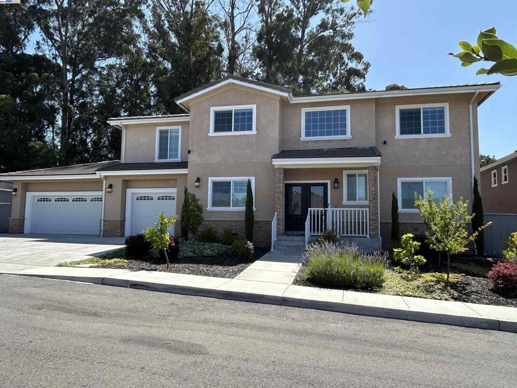This Custom 5 Bedroom Home Conveniently located off center St. At the top of Edwards Ln. Has Owned Solar, Tile roof, Large & Deep Three Car Garage W/ Epoxy floors. Double Front Door Entry. Waterproof Vinyl floors, New Carpets in Bedrooms. Crown molding, Plantation shutters and custom Blinds Though-out. All Electric Kitchen Features Tile floor, Quartz counters, Designer Tile Back Splash Stainless-Steel Appliances & Two Pantry's. Frist floor Bedroom with its own In-suite bath. Family Room W/ Electric Fireplace. Kids Game Room or Study/Computer Room. The Upstairs Large Mater Suite Has Office Area & His & Her Sectional Closets. Mater Bath w/ Dual Sink Vanity Tile Floor, Jetted Tub & Separate Shower. Guest Bedroom w/ In-suite Bath & Castro Valley Hills view. Plus, Two more big Bedrooms upstairs With an Adjoining Bath. Low Maintenance Rear yard patio, Great for Entertaining. All This & Much More.