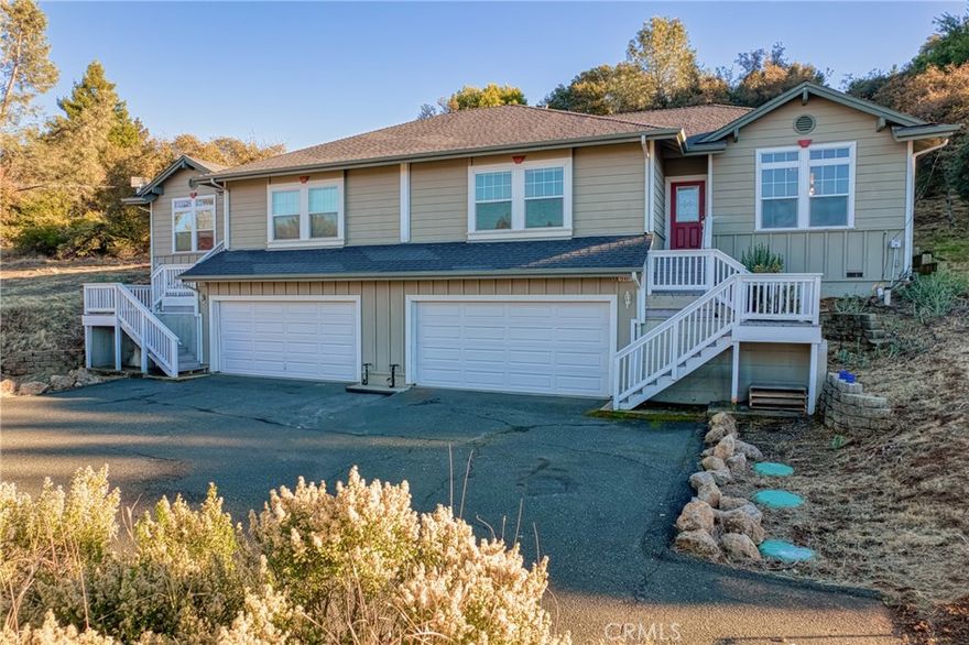 Welcome to this Riviera Duplex at 10401 Point Lakeview in Kelseyville, a charming 2-unit property with 3 bedrooms, 2 bathrooms, and 2-car garages in each unit. Modern features such as laminated flooring, title countertops, and spacious kitchens make each unit desirable for residents or tenants. The dining areas lead to a patio, offering opportunities to enjoy the outdoors. Nestled conveniently near schools, shopping centers, and dining options, this property is both a sound investment and a potential primary residence with rental income benefits. The interior staircase provides easy access to the garage, enhancing convenience. The property also includes the vacant lots on each side, providing room for potential expansion.  Whether you seek a reliable source of rental income or a comfortable home with added revenue potential, this duplex offers both. Seize the chance to own a well-maintained property in a prime location. Lakeview Duplex is your ticket to a lucrative and versatile real estate opportunity in Kelseyville.