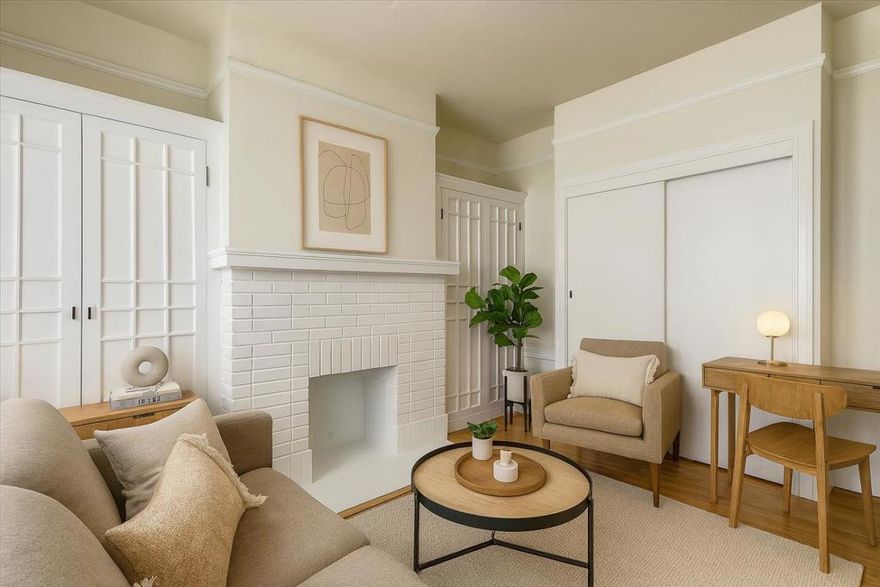 Step into vintage San Francisco charm with this beautifully maintained Edwardian apartment in the desirable Duboce Triangle neighborhood. Bathed in natural light, this unit features classic hardwood floors, a decorative fireplace for character (non-functional), and a warm, welcoming layout that balances period detail with modern comfort. The layout includes a foyer entry leading to three distinct rooms: a comfortable living room, a separate eat-in kitchen that has been recently remodeled, and a spacious bedroom. The full bathroom features a tub and shower combo. Modern conveniences include shared in-building laundry, mini blinds, and essential appliances such as a refrigerator and range with oven. The owner covers water, heat, and trash, leaving only electricity and internet for your responsibility. Location and Neighborhood Highlights Steps to Duboce Park and green space Easy access to the N Judah at Church Street Close to Safeway, Whole Foods, and local shops and cafes Walk Score 97 (walkers paradise) Excellent access to Castro, Lower Haight, Hayes, and the Mission This apartment offers the perfect balance of peace and city energy, ideal for singles or couples seeking classic style and a prime San Francisco location.