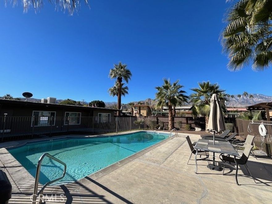 This remodeled 1-bedroom cottage style single level apartment home is located at the Cathedral City Courtyard at 37156 Palo Verde Drive in the city of Cathedral City. The property is located at Highway 111 and Bankside Drive in close proximity to the Cathedral City Civic Center, the Mary Pickford Entertainment Complex, and the new Agua Caliente Casino.

The complex has a swimming pool, common laundry facilities, designated parking, onsite management, and common courtyard. The property has a 24-hour security system and is security gated.

The unit itself has new paint, new blinds, new appliances, and hardwood flooring. The unit is available for immediate occupancy.