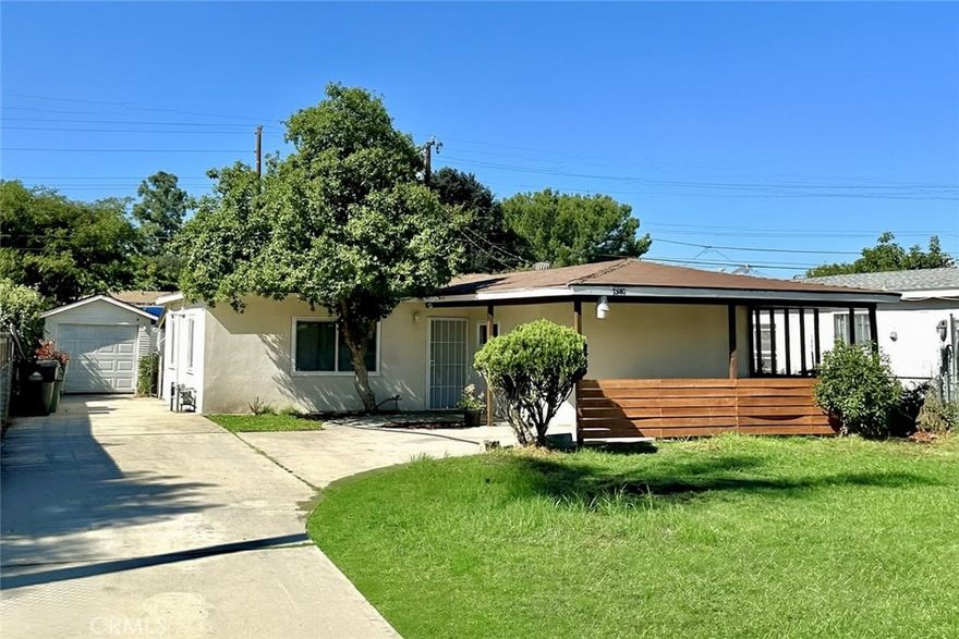 Discover this beautifully upgraded home centrally located in Ontario! Featuring brand-new appliances, a modernized kitchen, and a stylishly bathroom, this home is truly move-in ready. Enjoy the new laminated flooring that flows seamlessly throughout the entire house. A versatile bonus room offers endless possibilities, perfect for a home office, playroom, or creative space. The spacious front porch provides a welcoming outdoor retreat, with the potential option to enclose it for additional living space. The large backyard includes a patio area ideal for entertaining or relaxing with family and friends. Conveniently located within walking distance to local school and just minutes away from grocery stores, restaurants, shops, and Ontario International Airport. A long driveway offers ample parking and even space for an RV. Combining comfort, style, and functionality with a prime location, this home is ready for you to move in and make it your own — come call it home!