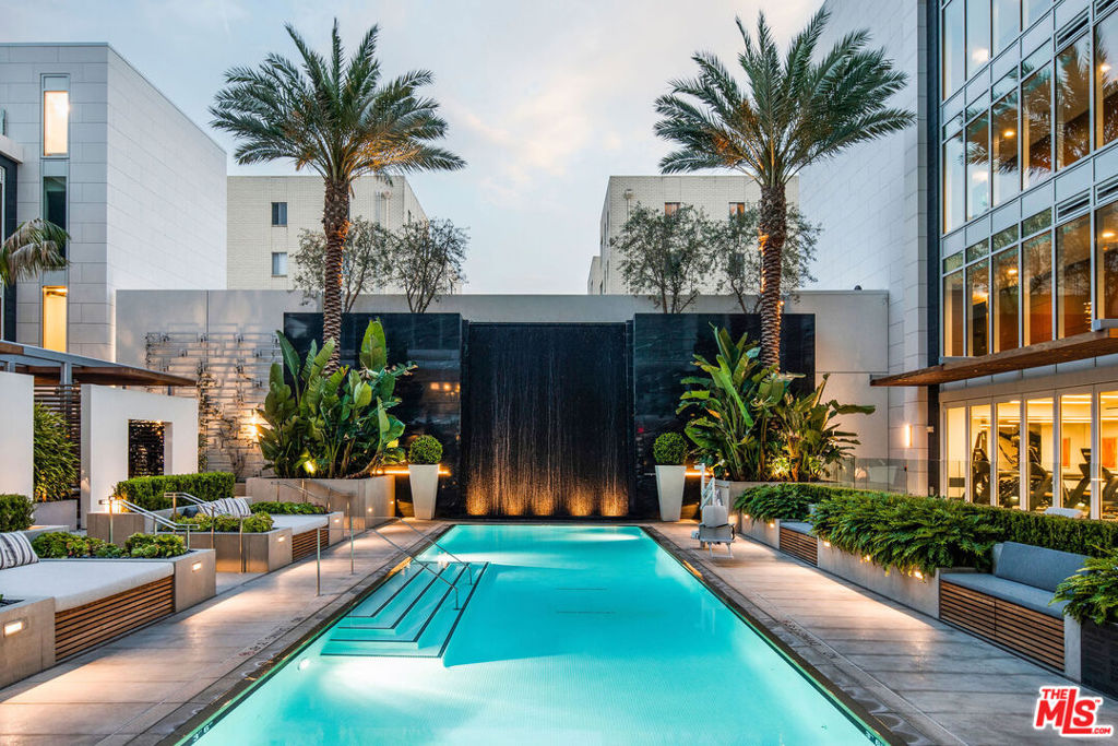 RESIDENCE 802 (aka 8B) OF THE FOUR SEASONS PRIVATE RESIDENCES LA: a spectacular quarter floor, 2-bedroom plus den Residence with 180-degree panoramic view. Towering above its neighbors and set in a coveted central location adjacent to the iconic Four Seasons Hotel, the Four Seasons Private Residences Los Angeles is a limited collection of 59 residences ranging from one- to four-bedroom homes, priced from $2.995M to $75M. Set within a distinctive, newly-built 13-story building, the residences offer living spaces steeped in California Modern style with custom interiors by Martyn Lawrence Bullard, chef-caliber kitchens with Gaggenau appliances, and spa-like baths. Crafted to maximize L.A.'s sought-after indoor-outdoor living, every residence is bathed in an abundance of year-round Southern California golden light, and many of the residences boast a rooftop garden, an open-air terrace and/or sweeping views of the city. Residents of the Four Seasons Private Residences Los Angeles enjoy an unrivaled, service-rich lifestyle with five-star onsite services, including world-class concierge, in-residence dining and housekeeping, plus a private, saltwater pool with cabanas, a 19-seat IMAX Private Theatre Palais and lounge, a Harley Pasternak-designed Fitness Center, a residents' lounge, and more.