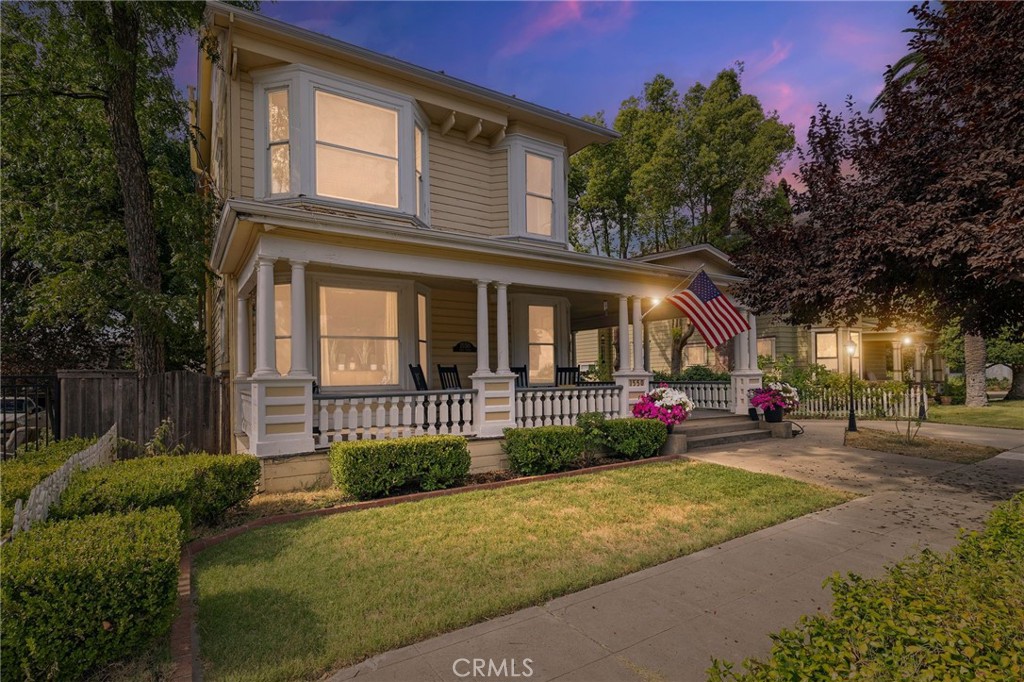 Vintage homes aren’t just houses—they’re a way of life. If you love old-world charm and character, this one’s for you. This unique Craftsman-style home, built in 1905, stands out in a neighborhood full of other beautiful, historic properties. From the street, the home has real curb appeal with its wraparound sun porch, classic railing, and charming front details. Step through the solid front door and you’re greeted by an antique chandelier and a grand staircase that immediately give the feeling this home was built for someone important. With nearly 2,900 square feet, there’s tons of space and vintage details throughout—tall ceilings, original hardwood floors, beautiful moldings, and custom window casings. Natural light fills the home through big bay windows. The living room and family room are open and connected by an oversized archway, with built-in shelves and a cozy fireplace adding even more charm.
Located in a desirable, tree-lined neighborhood close to the Feather River, and the historic Downtown Oroville shopping district, this home blends timeless character with an unbeatable location. A little TLC will go a long way in making this timeless house truly your own.
