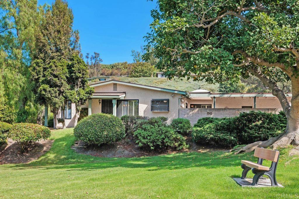 Best end unit location in Oceana Mission One with a park-like setting! A vibrant 55+ community designed for those ready to retire better and live an engaging lifestyle! Enjoy social gatherings, stay active with community amenities, and relax in outdoor spaces perfect for everything from meditation to picnics with friends. Golf enthusiasts will love the nearby course, while the peaceful neighborhood setting is just a short drive to beautiful beaches, local markets, theaters, and the train station. This home is all about location, location, location—nestled on a private cul-de-sac with a large picturesque window framing serene views. The versatile guest bedroom features a Murphy bed, ideal for guests or a home office. An attached garage offers built-in cabinets, and the enclosed outdoor tiled patio includes a putting green—perfect for a furry friend! The exterior is being freshly painted by the HOA, which also covers cable TV, pool/spa, rec room, maintenance of grounds, sewer, water, and trash. Don’t miss your chance to enjoy the best of coastal living in this sought-after community!