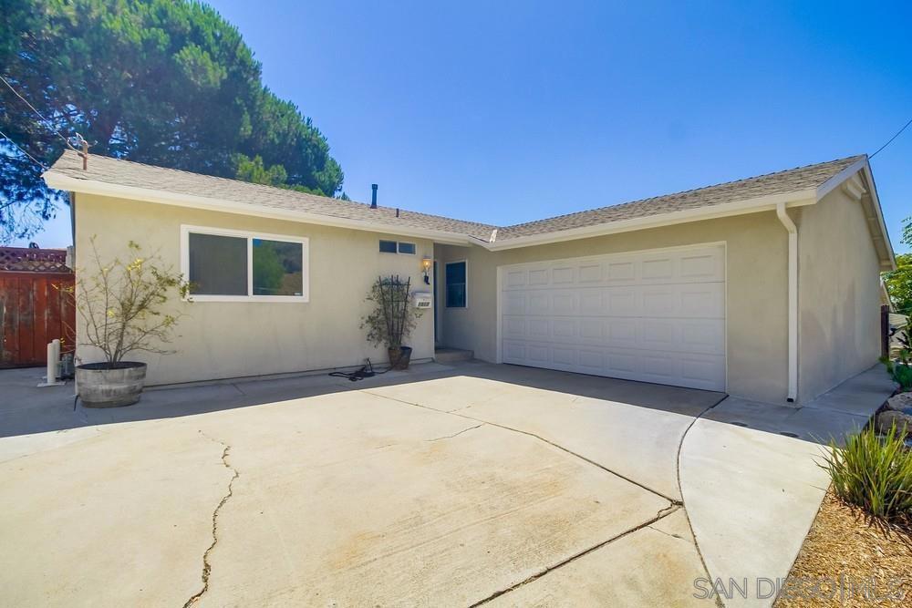 Attractively priced, lovely single-story house in Lemon Grove with a spacious, fully-fenced backyard with a nice pergola. Ample room for gardening, and for kids (or adults) to run around. Freshly painted interior, eaves, facia, gutters and other trim. Kitchen features quartz countertops with a pretty backsplash and nice kitchen cabinets. Recessed kitchen lights too! All appliances are stainless steel including a natural gas range and built-in microwave. Newer gas furnace and central air-conditioning. Dual paned windows. Wood laminate floors. Two solar tubes! Three Bedrooms and Two Full Bathrooms, and an attached two-car garage with washer and dryer hookups. In addition to garage parking, there is room for three additional vehicles in the driveway, including room for an RV!