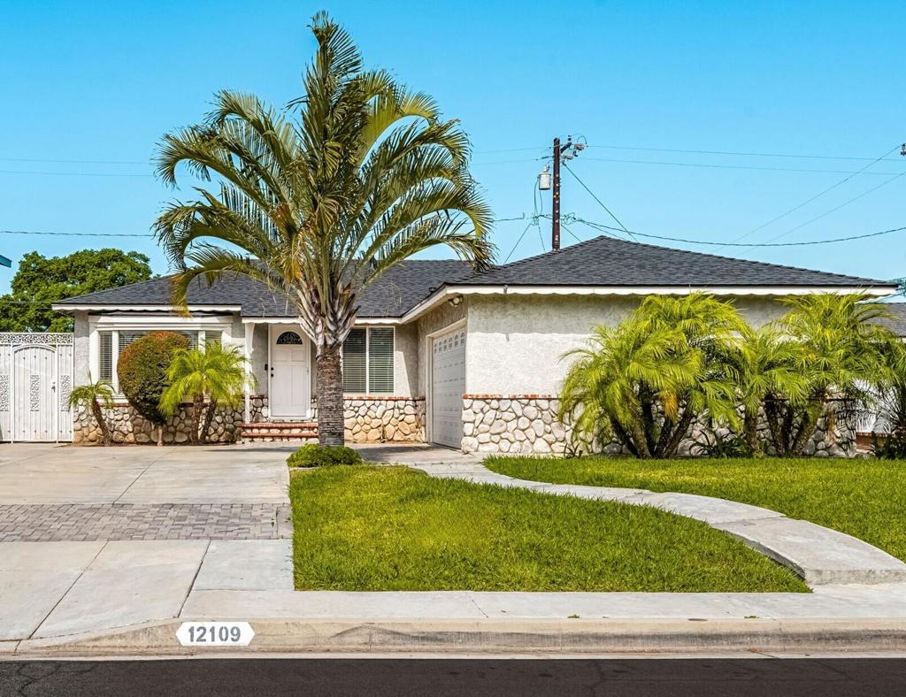 Welcome to this charming 3-bedroom, 3-bathroom home located in one of La Mirada's most sought-after neighborhoods. With roughly 1,500 sq. ft. of well-designed living space, this residence offers both comfort and functionality, making it an ideal home for families and entertainers alike.Step inside to a bright and inviting great room featuring a stunning bay window that fills the space with natural light. The open layout flows seamlessly into the kitchen, complete with granite countertops, tile, and wood flooring throughout. A versatile bonus room just off the great room leads to an expansive covered patio with a TV setup--perfect for year-round indoor-outdoor living and entertaining. The backyard is a true retreat, designed for relaxing evenings or lively gatherings.The private primary suite boasts a beautiful new en suite bathroom, while two additional bedrooms and bathrooms provide plenty of space for family or guests.Don't miss the opportunity to make this charming home yours!