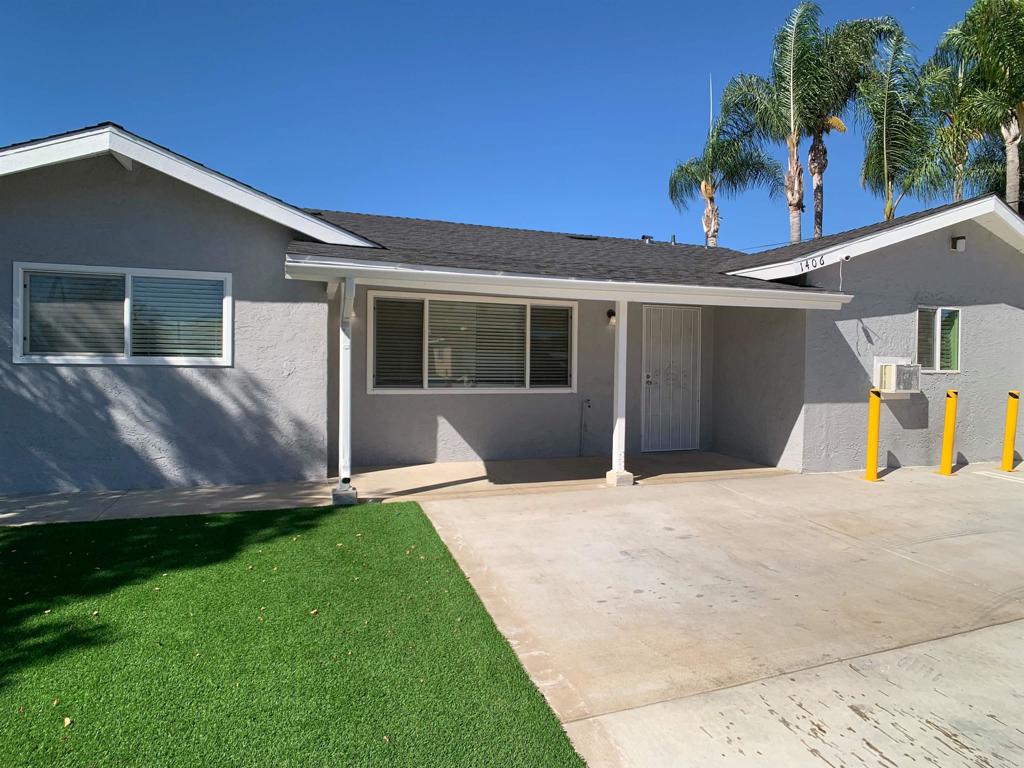 Zoned R3– potential to build additional units. Both homes feature brand-new sewer lines, plumbing, water pipelines, water heaters, and updated electrical & gas systems (2 electric meters, 2 gas meters). Freshly updated with new roof, paint, tile flooring, lighting, kitchen cabinets, and appliances. Central A/C in the main home for year-Concrete driveway (6 inches thick) with ample parking. Main Home (4 Bed / 3 Bath): Spacious layout 2,576 Sqft with large living room and oversized kitchen. Two master suites with full bathrooms. Dedicated laundry room. Second Home (1 Bed / 1 Bath): Includes washer & dryer. Perfect for rental income, extended family, or guest accommodations. Prime Location: Close to shops, restaurants, and freeway access. Easy to show – schedule your viewing today!
