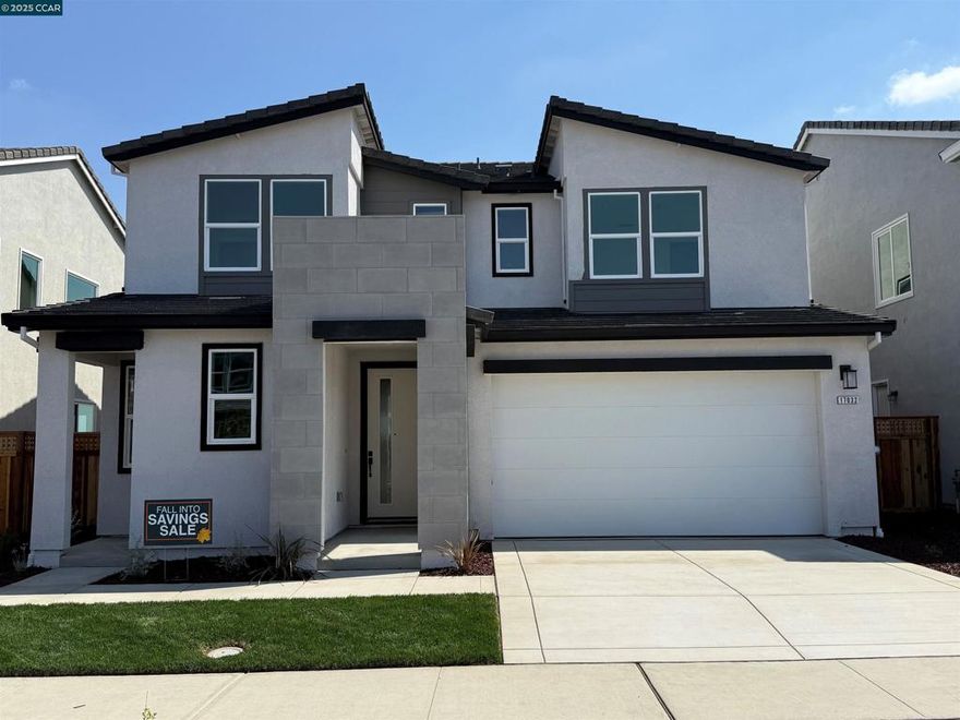 Brand new home with an In-Law Suite with kitchenette at Serena will be ready for move-in October! Home has been highly upgraded. This incredible 5 bedroom home in 3240 SF offers a spacious yard (50 ft!), with outdoor CA Room- perfect for entertaining and offers a view deck from the Primary bedroom that allows for a quiet moment after a long day. The gourmet kitchen features a large center Island, plenty of cabinets, built-in stainless appliances and a back kitchen for added prep area for those that love to cook. The upper level offers spacious bedrooms, laundry, shared bath and private suite, loft and sumptuous Primary suite with oversized shower, freestanding soaking tub, and walk-in closet and private retreat and deck. SOLAR IS INCLUDED at NO CHARGE. Don't delay! Note: Photos are of model home.  * NOTE: Some Photos shown are of model home of same plan.