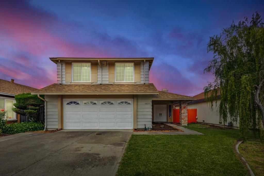 Welcome to this move-in-ready gem located on a quiet street in the highly desirable Floresta Gardens neighborhood! This spacious 2-story single-family home offers 4 bedrooms, 2.5 bathrooms, and 1,914 sq. ft. of thoughtfully designed living spaceperfect for comfortable family living and stylish entertaining. Step through double front doors into a newly tiled foyer that opens into a bright, open-concept main level. Vaulted ceilings, large windows, and a custom mini bar create a warm, inviting atmosphere in the main living and dining areas. The updated kitchen features ample counter space and a functional layout ideal for both everyday cooking and hosting gatherings. Upstairs, the expansive primary suite offers a walk-in closet and a private en-suite bathroom. Three additional bedrooms and a fully renovated hall bath provide plenty of room for family, guests, or home office setups. The lower level includes a convenient half bath, a dedicated laundry room with washer and dryer, and direct access to the garage. Conveniently located near freeways, top-rated schools, shopping, Kaiser Permanente, parks, the library, San Leandro Marina, golf course, and Oakland International Airport. Come see it today and make this your home!