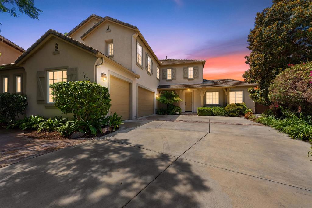 Set on just over a quarter-acre in San Marcos’ most sought-after gated community, this beautifully upgraded home offers the perfect balance of privacy, space, and family-friendly living. Located at the end of a quiet cul-de-sac, it’s an ideal setting for kids to play and neighbors to gather, all while enjoying peace and security. The residence features 3 bedrooms plus 2 versatile optional rooms—perfect for a home office, playroom, or easily converted into additional bedrooms to fit your family’s needs. The flexible layout pairs seamlessly with modern amenities including fully owned house and pool solar, a whole-home water softener, and a 3-car garage with built-in cabinetry. The backyard is a true entertainer’s paradise. Enjoy a sparkling pool and spa with solar heating, a built-in gas BBQ island, and multiple patios for gatherings. A private pond with fish adds a tranquil touch, while the putting green provides fun for the whole family. With its ocean breezes and sweeping sunset views, every evening feels like a retreat. All this, within walking distance to top-rated schools, soccer and baseball fields, and the town center with shopping and dining. Combining comfort, function, and resort-style amenities on a spacious lot, this home truly checks every box for the modern family.