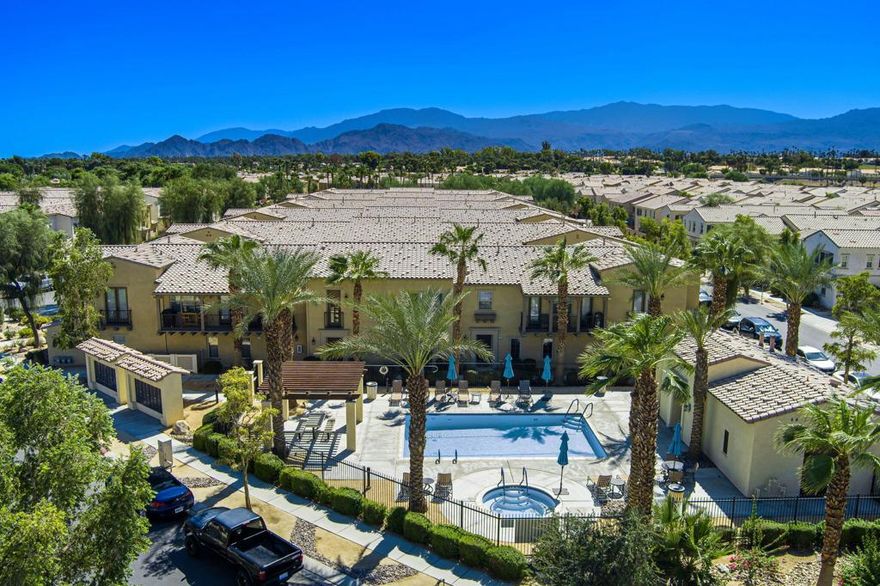 This 2 bedroom, 2 bathroom condo is perfectly situated in a highly desirable area, just minutes from the renowned El Paseo Shopping District. Spacious Layout with bright and airy living spaces with a modern stylish finish. Kitchen Features sleek countertops, stainless steel appliances and ample storage, Steps away from the community pool for relaxing or entertaining. This Condo is ideal for anyone looking for a low maintenance lifestyle without sacrificing access to the best the area has to offer. Whether you're a first-time buyer, downsizing or investing, this property won't last long!Don't miss out,- Schedule a showing today and make this condo your new home!