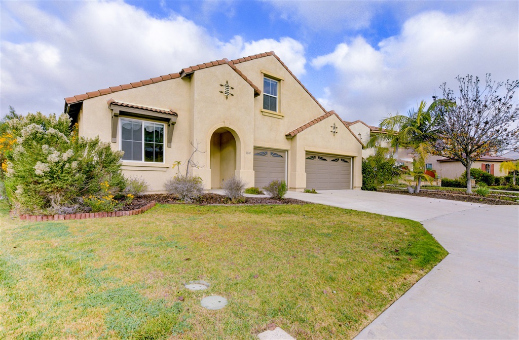 Built in 2006, this gorgeous Arrowood home faces west with to-die-for sunsets nightly in your extra large backyard and privacy galore with no neighbor behind. No need for Whole Foods - the backyard has pear, fig, avocado, mandarin, lemon trees, honeysuckle, tomatoes, blueberries, raspberries, and blackberries. House upgrades include a Tesla Solar system, electric car charger with two hookups, smart technology including locks, thermostat, sprinkler system, whole house water filter and oxidizer for laundry. Kitchen renovation was completed in 2017 with quartz countertops and a custom backsplash, and cabinets were freshly painted in 2019. The downstairs master bedroom has a cozy fireplace and a generously sized walk-in closet. Upstairs loft has a counter with sink, perfect for your own theater and entertaining. There is an additional bedroom, full bathroom and craft room/office upstairs. With a low HOA of just $98/month, the Arrowood community offers a Junior Olympic swimming pool and clubhouse, playgrounds, BBQ areas and grassy fields, and nearby Arrowood golf course features 18-holes, majestic rolling hills, and is open to the public. Just a short 20 minute drive to dip your toes in the Pacific Ocean, with dining, shopping, breweries, and more in the downtown and harbor districts. Historical Mission San Luis Rey is nearby with tours and activities about the history of California. Highly rated schools, friendly neighbors and more await you.. Neighborhoods: Arrowood Equipment: Garage Door Opener, Range/Oven, Water Filtration Other Fees: 0 Sewer: Sewer Connected Topography: LL