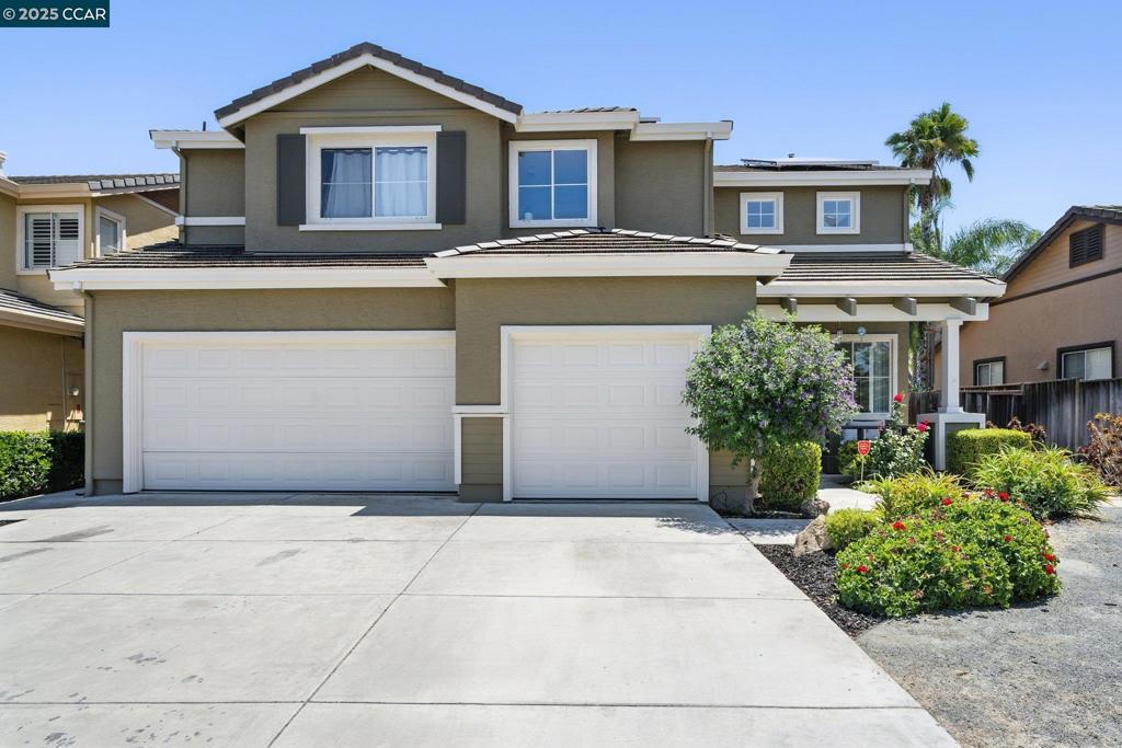 Welcome to this beautifully updated 4-bedroom, 2.5-bath home in the heart of Brentwood’s highly desirable, family-oriented community! Step inside to discover a modern, inviting feel with new interior and exterior paint, upgraded hardware, and stylish lighting throughout. You'll love the refinished natural wood cabinetry and newly refreshed countertops that give the kitchen a clean, contemporary look. The spacious floor plan includes a huge primary suite offering a private retreat, along with three additional generously sized bedrooms. Outside, the backyard is an entertainer’s dream, featuring a sparkling, rejuvenated pool with a tranquil waterfall and a kids' fort for endless fun. Energy-efficient solar and low-maintenance, drought-friendly landscaping complete this exceptional property. Conveniently located near parks, top-rated schools, and shopping. Don’t wait to see this beauty!