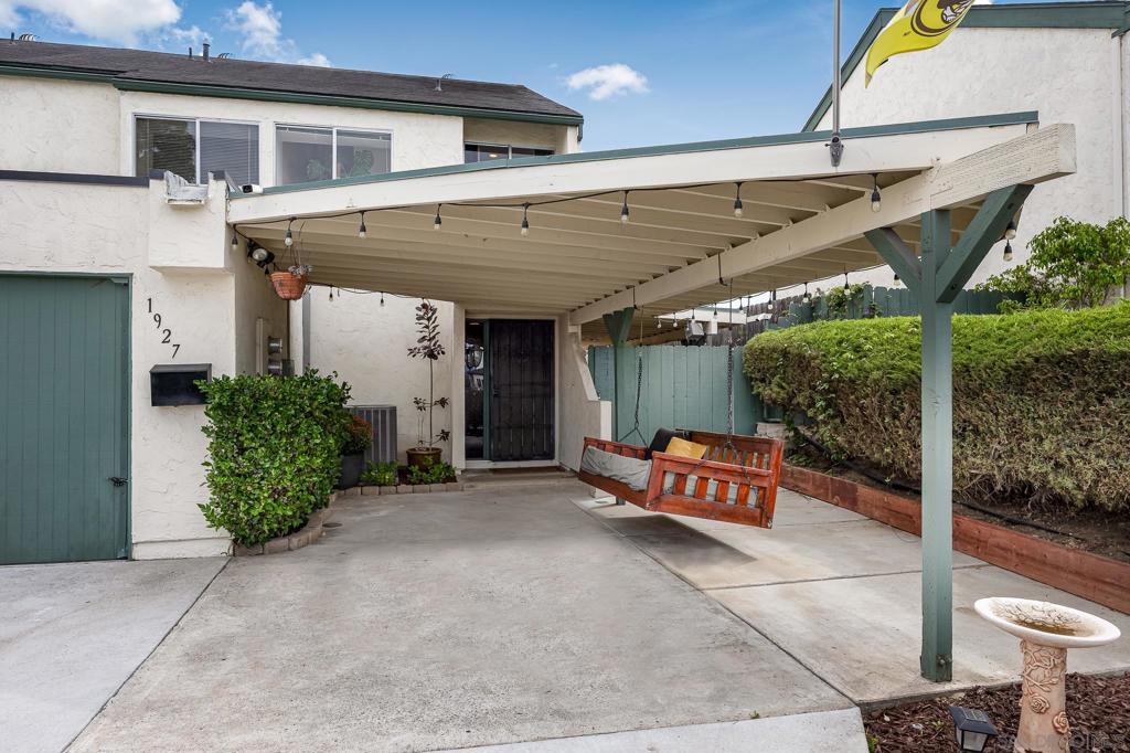 This beautifully updated 3-bedroom, 3-bath townhome is the largest unit in the community, offering over 1,430 Sq Ft. of living space. Freshly painted throughout with a new remodeled kitchen, the home features newer appliances, updated flooring, refreshed lighting and PAID SOLAR! A highlight of the home is the oversized family room—a unique bonus that most units in the complex does not offer, the home also includes a convenient downstairs half bath. Enjoy the covered front and side patio, perfect for outdoor entertaining, relaxing, or working out—with no neighbors behind for added privacy.
