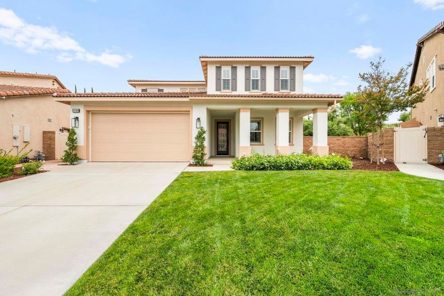 Welcome to a stylish, newly remodeled 5-bedroom home in the gorgeous wine country of Temecula. Nestled high in a quiet cul-de-sac exclusive Morgan hill, this beautifully appointed home has everything. On the lower floor, a completely new gourmet kitchen with sleek black cabinets and quartz countertops gives the kitchen an “Instagram picture” look. A Sub-Zero refrigerator, Forno Italian stove/oven, under-counter microwave, walk-in pantry and a 30+ bottle wine fridge will make you want to spend time in your new chef’s kitchen. The lower level has a family room with cool, updated fireplace, black cabinets, open shelving and LOTS of windows looking out at the massive backyard and pool. There’s all new high-end flooring throughout, extending into a separate GUEST CASITA with its own private mini kitchen with quartz countertops, full-size refrigerator and sink, bedroom and updated bathroom- perfect for multi-generational living! The yard is an oasis with “beach entry” swimming pool with baja shelf and spa, perfect for relaxing on a warm summer day. The yard comes complete with everything you need for spectacular outdoor gatherings. A BBQ island includes a built in BULL BBQ, refrigerator and utensil storage with bar.  This home also has an OWNED, 29 panel SOLAR SYSYEM for low or no electric bills depending on your individual usage. The huge 3 car tandem garage has an epoxy floor, storage above and even a TESLA Charging System included. This is your chance to move right into a home that is luxurious and needs absolutely nothing. See for yourself in person.