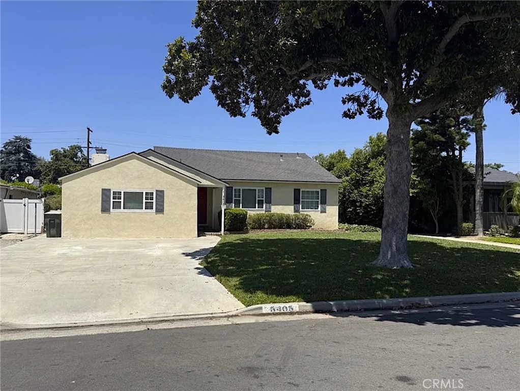 GEM OF THE NEIGHBORHOOD! This charming Riverside residence offers excellent curb appeal with a concrete driveway and French Colonial-inspired decor throughout. Featuring new interior paint, dual-pane windows, and beautiful hardwood floors, this home is move-in ready and full of character.
Step into a spacious living room with smooth walls and ceilings, hardwood flooring, a faux fireplace mantle, and an open layout that flows into the dining area, creating a light and airy feel. The kitchen boasts brand-new quartz countertops, ample cabinetry, wainscoting, linoleum flooring, and generous lighting—perfect for everyday use or entertaining.
The remodeled bathroom includes tile flooring, a custom vanity, and a tiled shower with built-in shelving. All bedrooms are generously sized and include hardwood floors and custom light fixtures. Home has brand new dishwasher, new microwave, and new garbage disposal.
The parklike backyard is a peaceful retreat, featuring mature landscaping, a newer Alumawood patio cover over concrete, and a free-standing shed that complements the home's style. Great for outdoor relaxation or entertaining.
Located in a well-established neighborhood with easy access to schools, shopping, and freeways, this home blends charm, functionality, and thoughtful updates. A must-see! No Smoking and No Pets