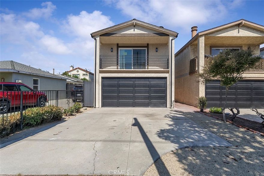 Welcome home to this stunningly updated residence, perfectly situated just minutes from beautiful South Bay beaches & major freeways. At 1,824 sq ft, this 3-bedroom, 2-bathroom home combines modern upgrades with a lifestyle of comfort. Interior highlights include a fully updated kitchen with shaker-style cabinetry, gleaming stainless-steel appliances, and luxurious quartz countertops giving this kitchen a crisp, modern edge. Both full bathrooms have been beautifully redone with attention to detail—modern fixtures, quality finishes, and updated surfaces throughout. Spacious primary suite upstairs with vaulted ceilings and a private balcony—an elevated retreat. Open-concept living area bring in abundant natural light. Upstairs is the primary suite; downstairs offers two more large bedrooms, one with direct access to the backyard. Private backyard oasis, ideal for outdoor entertaining or quiet relaxation. Attached 2-car garage provides convenience and storage. No HOA fees.  Conveniently located near restaurants, shopping, freeways, and just a short drive to the beach and coastal destinations. This is an exceptional opportunity for someone who values style and convenience—an upgraded home where you can move in and enjoy, all in a prime Lawndale location.