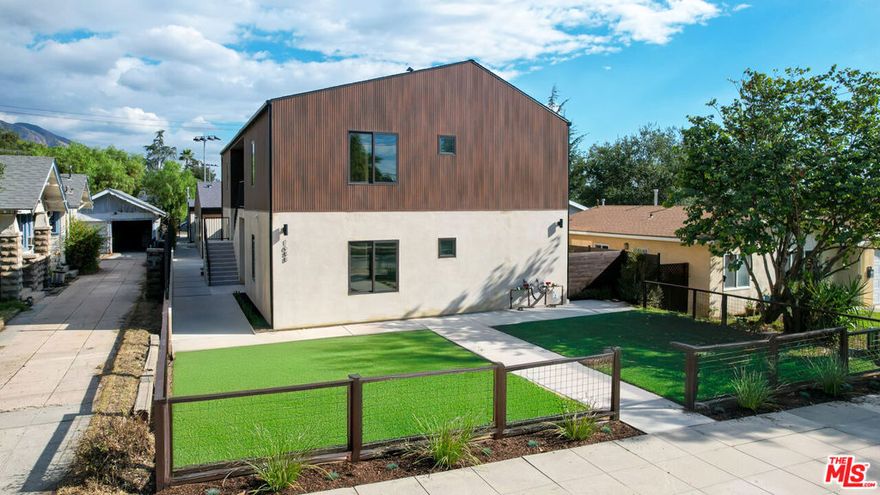 A striking fusion of Scandinavian modernism and contemporary elegance set within the prestigious Historic Highlands. This brand new four-unit property is designed for those who appreciate both impeccable style and a life of convenience. The light-filled interiors and soaring high ceilings, spectacular finishes and top-of-the-line appliances that really define the chef's kitchens, perfect for entertaining or quiet family meals. Every detail is meticulously crafted to offer a bright, airy luxury living experience that resonates with the affluent Pasadena lifestyle. Beyond your private oasis, the location is unbeatable. Stroll to Washington Blvd to discover ultra-hip restaurants and artisan coffee shops, or spend weekends at exclusive nearby golf clubs and museums. Buyer to do their own research regarding adding a unit by converting the garage to ADU.