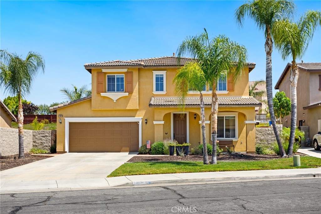 Tucked into the quiet hills of Wildomar, this beautifully updated home blends classic elegance with modern upgrades.
This spacious 3-bedroom, 2.5-bath home has been thoughtfully refreshed with timeless finishes. As you step inside, you're welcomed by a generous flex space, ideal for a home office, gym, or teen study area. The light-filled floor plan flows effortlessly into the newly updated kitchen, featuring warm Tawny quartz countertops, a full backsplash in white subway tile, a single-basin farm sink, and stylish black and brass accents. Stainless steel appliances include a gas range, vent hood, and upgraded dishwasher, all complemented by a built-in water filtration system. With ample storage and a large island perfect for gathering, this kitchen is designed for everyday living and effortless entertaining.
The bright great room centers around a cozy fireplace and opens to the spacious backyard with a covered patio that offers space to relax, entertain, or let pets roam.
Upstairs, the expansive primary suite includes dual walk-in closets, granite countertops, a soaking tub, and a walk-in shower. Both secondary bedrooms are generously sized and also feature walk-in closets. Newer carpet upstairs adds a fresh feel, and a convenient upstairs laundry room enhances functionality.
Additional highlights include Smart Home climate control, push-button lighting, ceiling fans in every room (plus the patio), upgraded baseboards, fresh paint, and updated interior hardware. Conveniently located just minutes from both I-15 and I-215 freeways, shopping, dining, parks, the Santa Rosa Plateau, and Temecula Wine Country. This home blends peaceful suburban living with easy access to everything you need, this home is truly move-in ready and not to be missed!