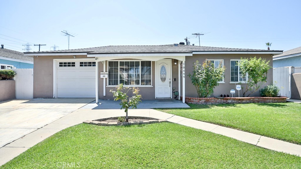 Welcome to 10444 Van Ruiten! This cozy, loved and well-maintained home is nestled in the heart of Bellflower! The spacious living room opens up to the formal dining room and family room (unpermitted). There is fresh new paint, updated kitchen with island, newer roof and sprinkler system installed around 2020 and a large beautiful backyard with fruit trees. Public records shows this home as 1290 square feet with 4 bedrooms & 2 bathrooms, however one of the bedroom is used as a formal dining room since before the home was purchased by the current owners. The dining room could easily be converted back to a bedroom by adding a wall. Situated in a family-friendly community and conveniently located just minutes away from restaurants, shopping centers and access to major freeways. This is a MUST SEE! Don't miss your opportunity to own this gem!