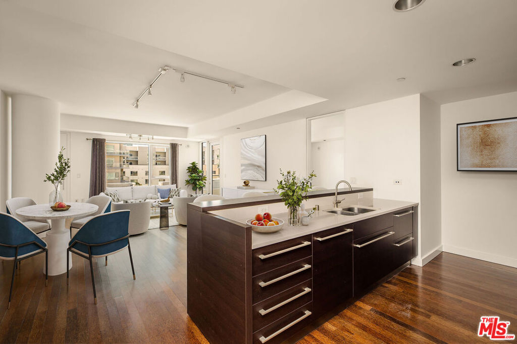 Welcome to Residence 10J at the West Coast Flagship W Hotel & Residences - one of the most coveted addresses in Los Angeles . Nearly 1,300 SF of open-concept living space this unfurnished unit features a bright layout with natural light throughout. The living, dining, and kitchen areas flow seamlessly and open onto your private terrace, perfect for indoor-outdoor living. The bedroom is generously sized and includes one of the largest Poliform walk-in closets of any one-bedroom floor plan in the building. Available for immediate lease. Enjoy access to 5-star amenities exclusive to W Residents, including one of the most impressive rooftop decks in Los Angeles with panoramic views from Downtown to Century City, a resort-style pool, BBQ lounge area, fitness center, dog park, and more. Residents also have access to the newly renovated W Hotel amenities.