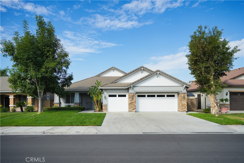 Beautiful Turnkey Home in the Heart of Eastvale!
Welcome to this stunning 4-bedroom, 3-bathroom home offering comfort, space, and flexibility for today’s lifestyle. This beautiful home includes an office/bonus room, a spacious upstairs loft, and a thoughtfully designed open floor plan perfect for both living and entertaining.
The downstairs features the main suite, two additional bedrooms, and an office/bonus room. Upstairs you’ll find one bedroom, one bathroom, and a large loft overlooking the den. This open-concept design seamlessly connects the den to the kitchen, making it ideal for gatherings and entertaining.
The main suite offers a spa-like retreat with a large soaking tub, standalone shower, and an oversized walk-in closet.
Private landscaped backyard provides a good place to enjoy the outdoors.
This home is move-in ready and a perfect opportunity to own a great home in Eastvale. A true must-see!