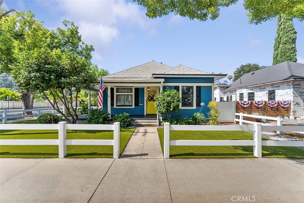 Cottage Revival Charmer in the Heart of Old Town La Verne. Welcome to 2280 Bonita Avenue—a beautifully restored and thoughtfully upgraded 3-bedroom, 2-bath home that showcases the best of Cottage Revival architecture with a perfect blend of historic charm and modern convenience. Ideally located within walking distance to Downtown La Verne, the University of La Verne, and an array of local restaurants, coffee shops, and boutiques, this home offers a lifestyle as inviting as its curb appeal. Step onto the wraparound porch and into a space filled with character and warmth. Inside, you will find a remodeled kitchen featuring butcher block countertops, subway tile backsplash, and ample cabinetry. The bathrooms are equally impressive with decorative tile, vintage clawfoot tub, sinks, and light fixtures. Throughout the home, original details have been lovingly preserved—including solid wood pocket doors, vintage door hardware, double-hung windows, and period light fixtures, all of which reflect the home’s early 20th-century charm. Major system upgrades include a new HVAC system, copper plumbing, and an upgraded electrical panel. Outdoors, the private yard is designed for entertaining with turf landscaping, mature hedges, vinyl fencing, and café lighting. As an added bonus, this home may qualify for the Mills Act, offering significant property tax savings for owners of historically significant homes. With its rare combination of architectural beauty, modern functionality, and financial incentive, 2280 Bonita Avenue is a one-of-a-kind opportunity in the heart of La Verne.