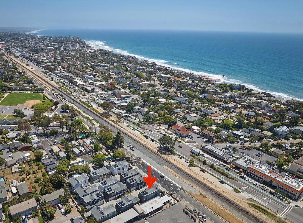 Brand New Construction! Stonesteps Cove is a Brand New enclave of 12 detached homes with a modern farmhouse aesthetic making a quaint new community west of the 5 Fwy in Coastal Encinitas and Leucadia! Introducing Residence 1 at 571 N Vulcan Ave. Enjoy upscale living in this Modern Coastal Farmhouse with 3 bed/2.5 bath plus upstairs Teen Room with 1798 sq ft. The Entry level greets you with an expansive Great Room with Chef's Kitchen, spacious island with seating, Dining area and Living Room. Enjoy extra large premium sliding doors bringing in abundant natural light and opening seamlessly to secluded outdoor space. Second level includes Primary Bedroom suite, Secondary Bedrooms, Full bath, Teen Room/ and Laundry room. Impeccably styled by Within Design with plank oak flooring, elegant Della Terra quartz countertops, GE Monogram Series Appliances, Custom wood cabinetry, Kohler/Moen hardware and Designer tile throughout. Includes attached two-car garage with direct access and home solar system. Stonesteps Cove is situated on Vulcan Avenue across from the iconic Pannikin Coffee House and just a short stroll to Stonesteps Beach through the new El Portal pedestrian undercrossing. This is the epitome of Encinitas Beach Living at your doorstep with walkability to beaches, restaurants, cafes, schools, Farmers Market and more! Move-in ready! Brand New Construction! Stonesteps Cove is a Brand New enclave of 12 detached homes with a modern farmhouse aesthetic making a quaint new community west of the 5 Fwy in Coastal Encinitas and Leucadia! Introducing Residence 1 at 571 N Vulcan Ave. Enjoy upscale living in this Modern Coastal Farmhouse with 3 bed/2.5 bath plus upstairs Teen Room with 1798 sq ft. The Entry level greets you with an expansive Great Room with Chef's Kitchen, spacious island with seating, Dining area and Living Room. Enjoy extra large premium sliding doors bringing in abundant natural light and opening seamlessly to secluded outdoor space. Second level includes Primary Bedroom suite, Secondary Bedrooms, Full bath, Teen Room/ and Laundry room. Impeccably styled by Within Design with plank oak flooring, elegant Della Terra quartz countertops, GE Monogram Series Appliances, Custom wood cabinetry, Kohler/Moen hardware and Designer tile throughout. Includes attached two-car garage with direct access and home solar system. Stonesteps Cove is situated on Vulcan Avenue across from the iconic Pannikin Coffee House and just a short stroll to Stonesteps Beach through the new El Portal pedestrian undercrossing. This is the epitome of Encinitas Beach Living at your doorstep with walkability to beaches, restaurants, cafes, schools, Farmers Market and more! Move-in ready!