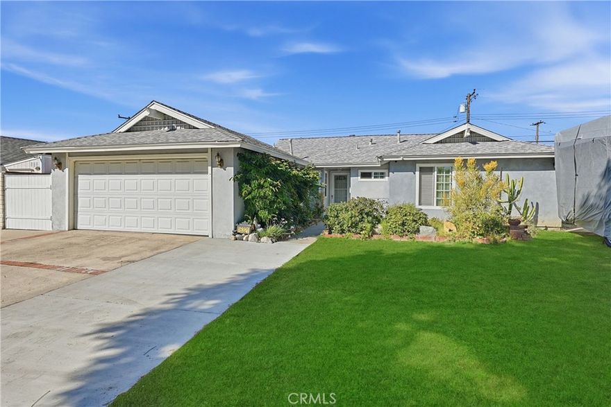 Welcome to 16321 Sugargrove Drive — a beautifully upgraded Whittier home that defines pride of ownership, comfort, and peace of mind.From the moment you arrive, the extended four-car driveway and two-car garage immediately stand out — offering plenty of parking space for guests, work vehicles, or even recreational toys, while enhancing the home’s curb appeal.Step inside and instantly feel the comfort of modern central air and heat, keeping every room at the perfect temperature all year long. The home also features a whole-house fan, allowing you to naturally cool the space and save on energy costs during warm California evenings.One of the biggest highlights — the roof is just five years old and includes a 50-year warranty. That means decades of protection and no future roof expenses to worry about — a huge long-term benefit that gives you complete peace of mind.Every major system in the home has been professionally upgraded. The electrical panel has been replaced with a powerful 200-amp system, ensuring safe, reliable energy for all your modern devices and appliances. The entire home has full copper plumbing, giving you consistent water pressure and leak-free performance for years to come. Plus, the water heater was replaced less than two weeks ago, so you can enjoy worry-free hot water from day one.The remodeled kitchen is bright and functional — featuring new cabinetry, beautiful countertops, and an inviting open layout perfect for cooking, entertaining, or spending time with family. Both bathrooms have also been tastefully updated with new vanities and modern finishes, creating a fresh, clean feel throughout the home.Step outside to your private outdoor retreat — a custom-built covered patio completed in 2018, complete with recessed lighting that creates the perfect ambiance for hosting family gatherings, weekend barbecues, or simply relaxing in the evenings. The large 7,000+ square foot lot gives you endless possibilities — build a pool, plant a garden, or create your dream outdoor living space with plenty of room to spare.Located in one of Whittier’s most desirable neighborhoods, 16321 Sugargrove Drive offers the perfect balance of quality upgrades, thoughtful design, and lasting comfort. Every detail has been cared for — so you can move in, relax, and enjoy the feeling of a home that’s truly built to last.