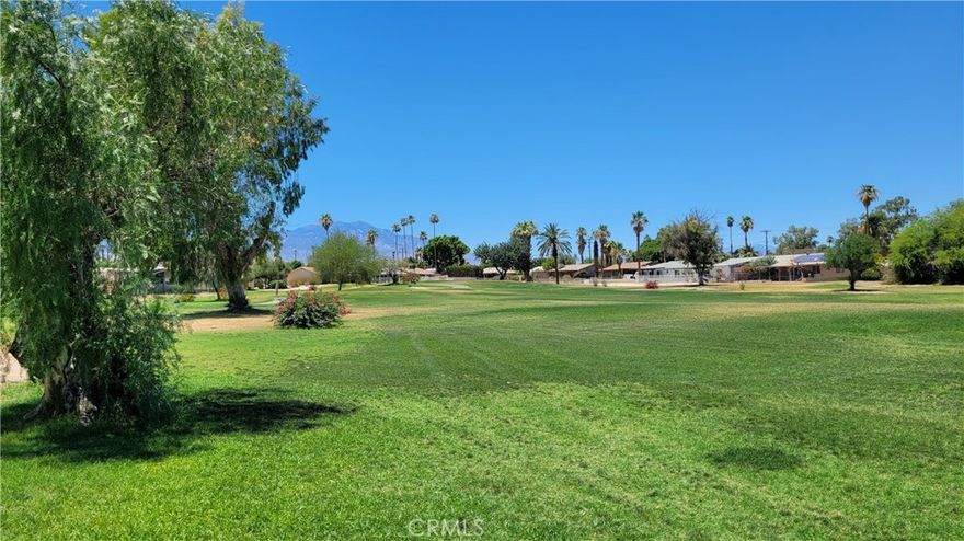 Absolutely Gorgeous Palm Desert Single Story 3 Bedroom Home! This Perfect Home in the Highly Desired Palm Desert Country Club on the Golf Course! Three Bedrooms, 2 Bathrooms with an Open Spacious Floorplan. Immaculate, Light and Bright! Wonderful Custom Upgrades & Remodel Work includes; Paint, Fully Remodeled Open Kitchen with lovely Butcher Block Island and Garden Window, Appliances, Fixtures, Remodeled Bathrooms, Recessed Lighting, Ceiling Fans, Newer Efficient Heating & A/C system and Luxury Porcelain Tile Flooring in the home is just Beautiful. Perfect Walk-in Pantry, Separate Laundry Room and Private Enclosed Patio are right off the Kitchen. The One Car Attached Garage is great with space for storage and plenty of parking in the front driveway. Enjoy your Beautiful large back yard and your low maintenance garden front yard. Your backyard opens to the Palm Desert Golf Course with Beautiful Views of the Santa Rosa & San Jacinto Mountains. This Highly Desired Community offers so much to Enjoy whatever time of year it is! Two lovely Pools (1 heated), Heated Spa, Larger Event Hall with meeting rooms, Joe Mann Park & Rose Garden, playground and dog park. Enjoy the the wonderful Palm Desert, La Quinta communities for Shopping, Restaurants, Hiking, Art Galleries and Golf and close to Freeways... Experience 18 holes here at the Palm Desert Country Club Golf Course, one of the best public golf courses in Coachella Valley.