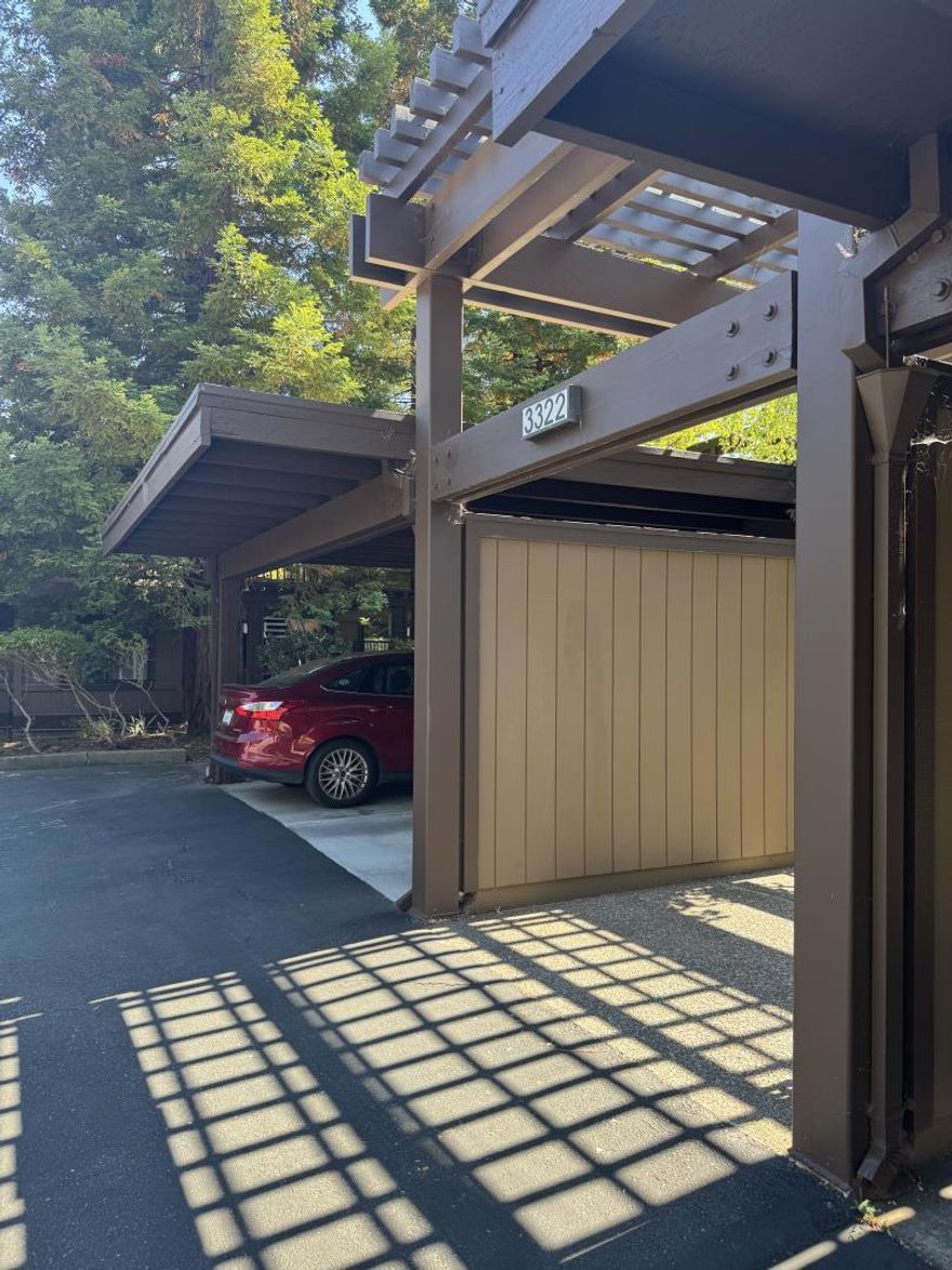 Located at the back section of the complex, affording a serene setting and quiet environment.  Great opportunity to decorate to your own tastes.  Top floor unit with vaulted living room ceiling creates a feeling of more space than you really have.  No one above your unit! Parking space, with storage locker, right next to building entrance  Private balcony overlooking forest-like setting.  Enjoy the pool, tennis courts or just sit and watch the sun set.