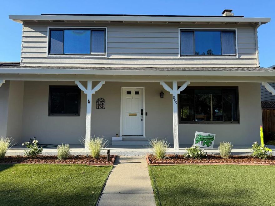 Check out this home with updated kitchen, bathrooms.  Features 1 bedroom and half bath on main floor, 4 bedrooms and 2 bathrooms on second story.  Updated kitchen, bathrooms and freshly painted inside and out.  Entertain guests and family in the outdoor area with a tv already on a bracket.  Kitchen stove, microwave, oven and washer and dryer are about one year old. Can become members of the local cabana club to enjoy hot summers in the pool.