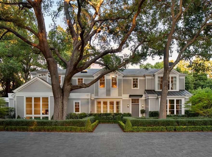 Built by renowned builder, Pacific Peninsula Group, this estate home combines streamlined traditional exteriors w/sleek, open, & contemporary interiors. The three-level floor plan showcases large-scale public rooms, a private office for todays work-from-home needs, & a tremendous kitchen & family room combination w/full stacking glass doors opening to the rear grounds. Recreation & entertaining unfolds on the lower level with a full bar, upgraded wine cellar, theatre, & fitness center. There are 6 bedrooms, each with en-suite bath (and all showers are curbless), plus two half-baths & a 1-bedroom, 1-bath guest house w/ \full kitchen. Outside, the private setting of more than one acre is highlighted by a sparkling pool & spa, fireplace & barbecue terraces, & drought-tolerant synthetic lawn. Topping it all off is the homes proximity to fine dining and shopping, Stanford University, Sand Hill Road venture capital centers, & all of Silicon Valley  a world-class destination to call home.