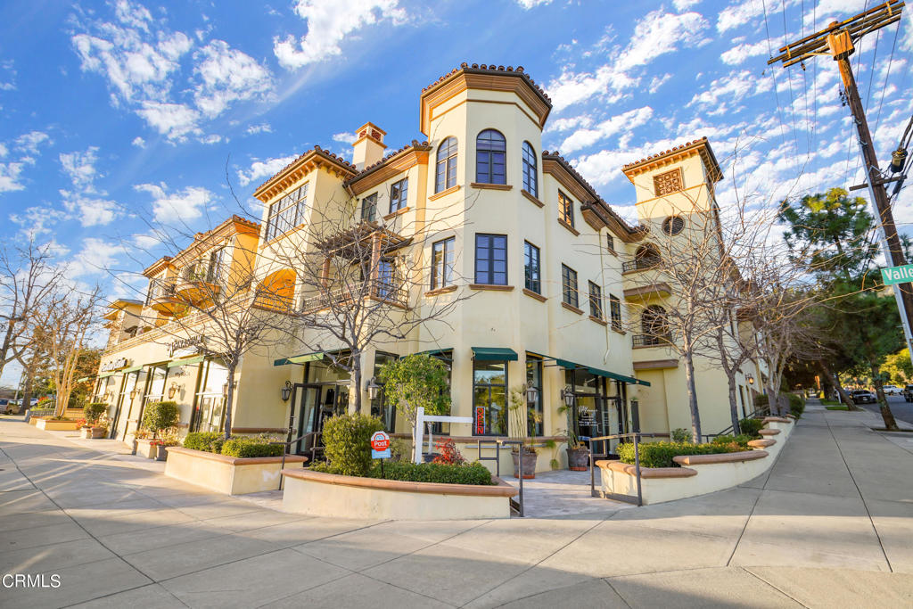 VIEWS FOR DAYS...Nothing in Pasadena on the market like it...2-level Mediterranean style townhome boasts mountain and valley views from 2 private balconies. Take in a quiet sunset on your beautiful terrace and feel the day melt away as the city lights below come to life. This home overflows with luxurious finishes and amenities like surround sound ceiling speakers, central vacuum system on both levels, pre-wired for data & cable, alarm system, 2 fireplaces, wet bar, built-in shelving in all closets, dual pane windows, french doors, tray ceilings and crown molding throughout. Gorgeous stone, tile, granite and marble work have been used to level-up this gorgeous townhome. **Photos were taken when property was staged, property is now unfurnished.**