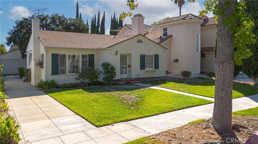 Update:  Please note this is a two bedroom home. Charming and well-maintained 2-bedroom, 2-bath home located north of the 210 Freeway in desirable northern Arcadia. This inviting single-story residence offers approximately 1,514 square feet of living space on a 6,605 square foot lot. Original character features throughout, including hardwood floors that have been beautifully preserved beneath carpeting for decades. The bright kitchen includes a built-in breakfast nook and opens to a formal dining room with French doors leading to a spacious wood plank patio—perfect for outdoor dining and entertaining. The primary bedroom also features French doors with direct access to the patio, creating a seamless indoor-outdoor connection. Additional highlights include a 2-car detached garage, mature landscaping, and a quiet neighborhood setting just minutes from parks, shopping, and desirable schools.