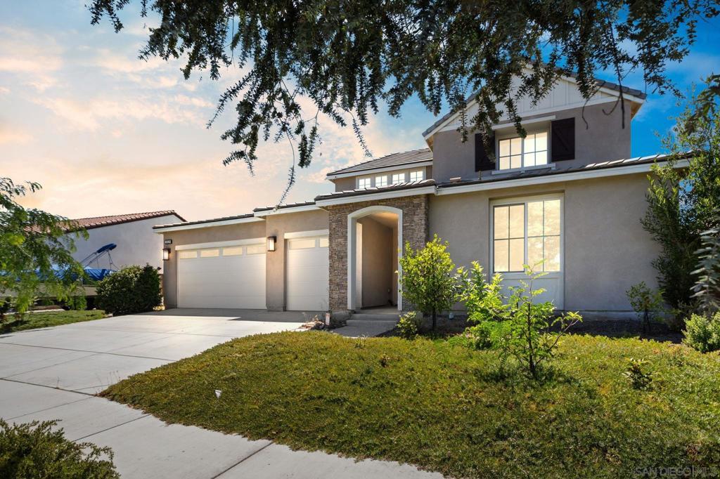 Highlights: Owned Solar • All GE Appliances Included • Bidets in Every Bathroom Primary + 2 Bedrooms Downstairs • Loft + Bedroom Upstairs Potential Boat/RV Parking • All Rooms Hard-Wired for Internet Built in 2018 • 3,084 Sq. Ft. Open-Concept Floor Plan Welcome to 31129 Quarter Horse Way in Menifee. This 4-bedroom, 3-bath, 3,084 sq. ft. home offers a desirable and functional layout with the primary suite and two additional bedrooms downstairs, plus a fourth bedroom and loft upstairs—perfect for multi-generational living, guests, or a home office. The open-concept great room flows into a spacious kitchen featuring all GE appliances, abundant cabinetry, and a center island ideal for entertaining. Every bathroom is equipped with a bidet, and every room in the home is hard-wired for internet, ensuring fast and reliable connectivity. Owned solar helps keep energy costs low, while the side yard provides potential space for boat or RV parking. The 3-car garage is EV-charge ready, offering added value for electric vehicle owners. The backyard is a blank canvas, ready for your personal touch—whether you envision a garden or outdoor entertaining area. Built in 2018, this home combines modern comfort with practical features and is located near parks, schools, shopping, and dining. Move-in ready and designed for today’s lifestyle.